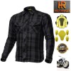 Men Motorbike Flannel Lumberjack Grey Shirts Jackets Reinforced with DuPont™ Kevlar® fiber